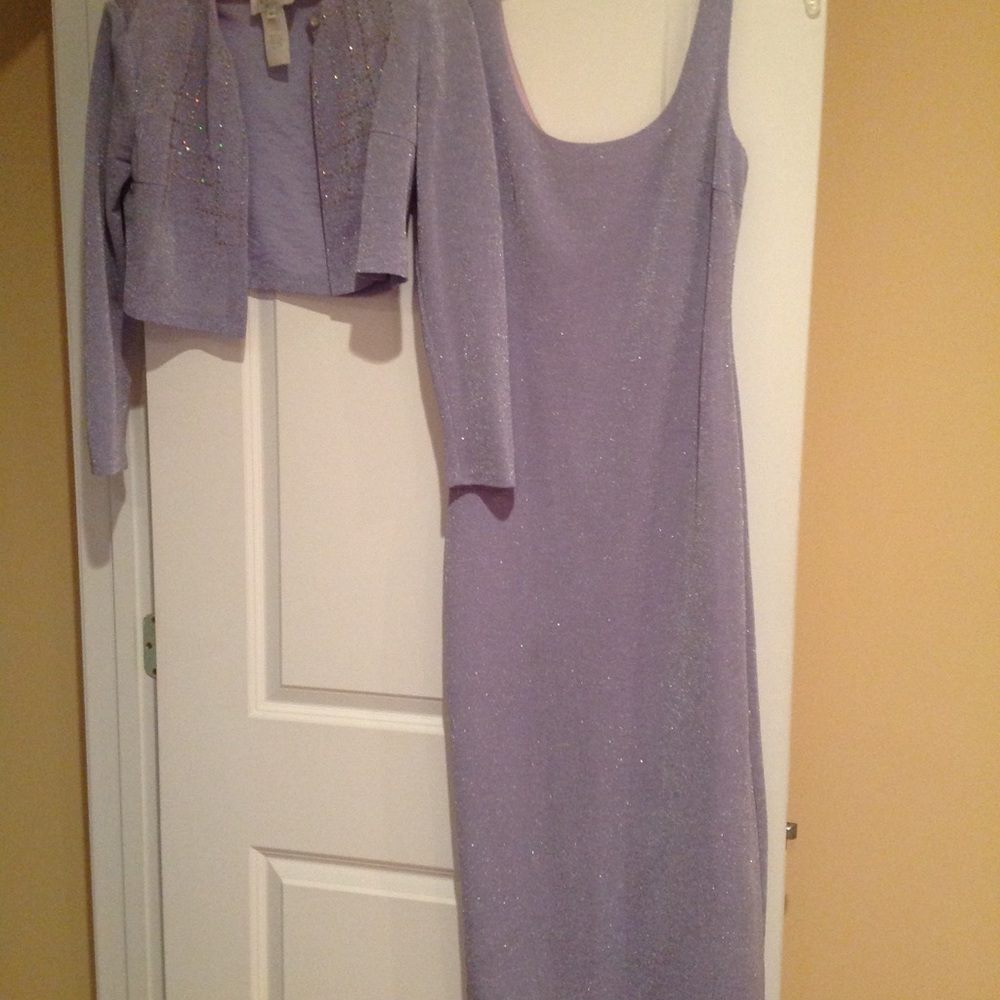 Two piece evening dress